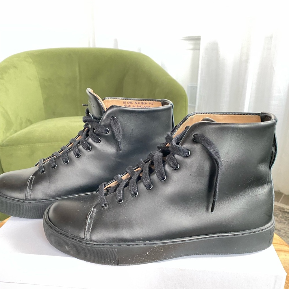 Black High-Top Men's Sneakers